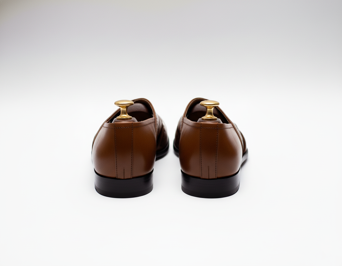 Brown Leather Tana Peshawari Loafers | Wedding Shoes for Groom | Shoes for Haldi Mehendi Sangeet