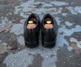 Black Leather Madeira Brogue Oxfords - Formal Shoes