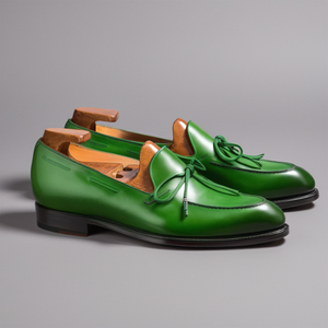 Green Leather Yukon Loafers