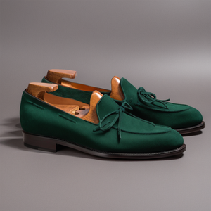 Green Suede Leather Yukon Loafers