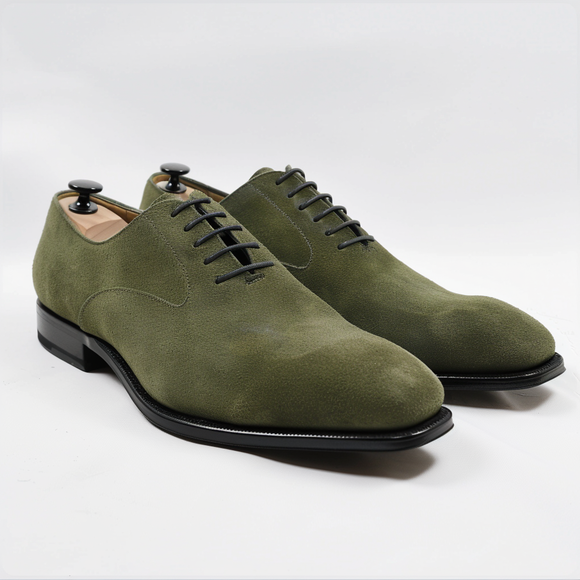 Green Suede Massimo Oxfords