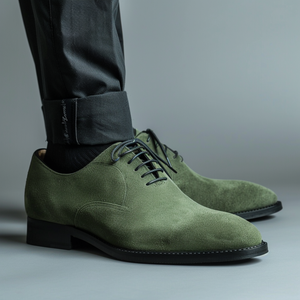 Green Suede Martino Oxfords