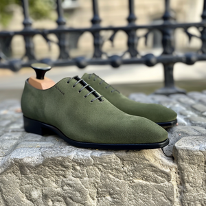 Green Suede Nando Oxfords