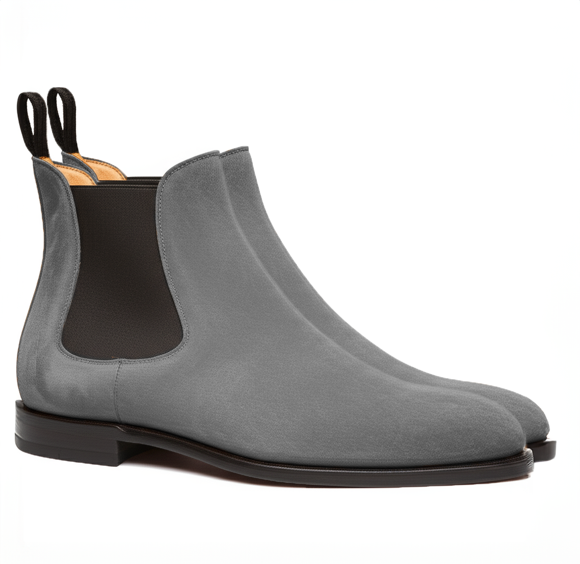Grey Suede Leather Celso Chelsea Boot