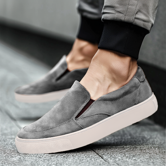 Grey Suede Leather Wheat Whisper Slip On Sneakers Summer 2024 Collection