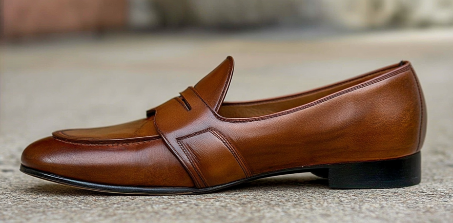 Tan Leather Giardino Loafers