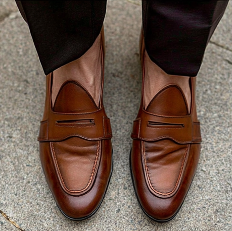 Tan Leather Giardino Loafers