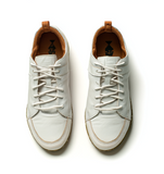 White Leather Delfino Barefoot Sneakers