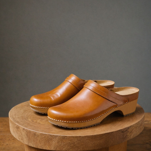 Tan Leather Celeste Calm Mule Loafers - Summer 2024 Collection