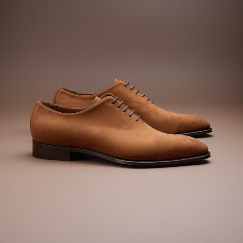 Tan Suede Leather Nandes Oxford Shoes