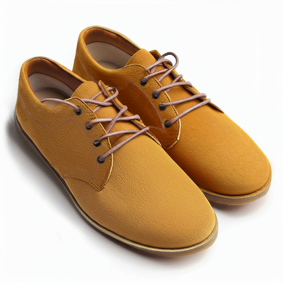 Tan Suede Leather Divino Barefoot Sneakers
