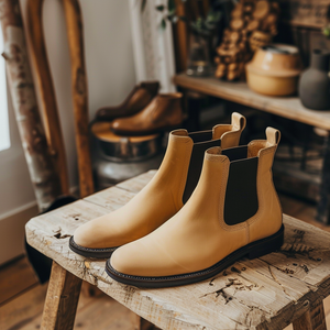 Tan Nubuck Leather Benedetto Chelsea Boot