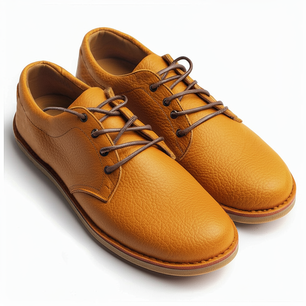 Tan Milled Leather Divino Barefoot Sneakers