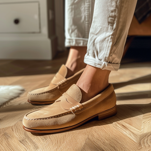 Tan Nubuck Leather Giorgio Loafer