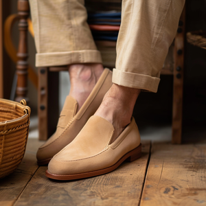 Tan Nubuck Leather Giovanni Loafer