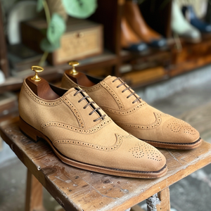 Tan Nubuck Leather Ercole Oxfords