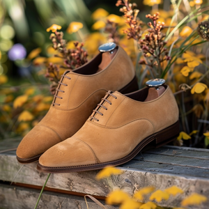 Tan Nubuck Leather Ermanno Oxfords