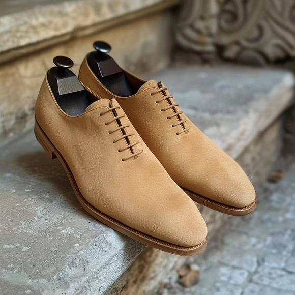 Tan Nubuck Leather Cristiano Oxfords