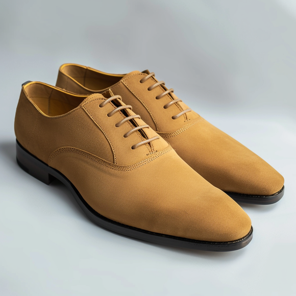 Tan Nubuck Leather Dario Oxfords