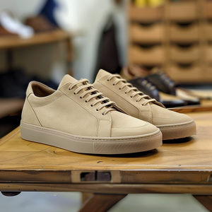 Tan Nubuck Leather Ivano Sneakers