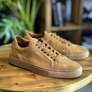 Tan Nubuck Leather Lanfranco Sneakers