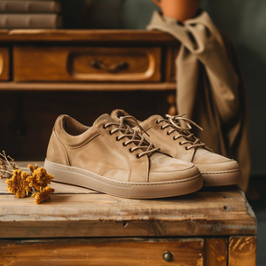 Tan Nubuck Leather Libero Sneakers