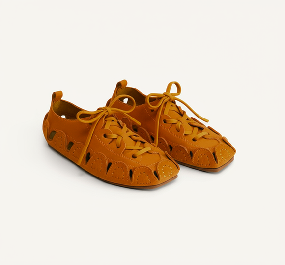 Tan Suede Leather Amigo Lace-Up Sneakers