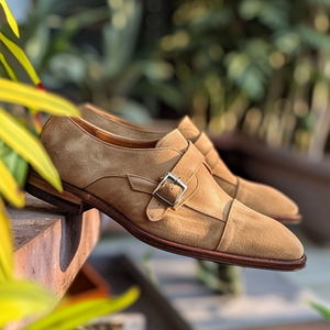 Tan Suede Ambrogio Monk Straps