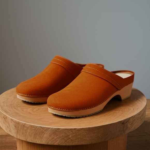 Tan Suede Leather Celeste Calm Mule Loafers - Summer 2024 Collection