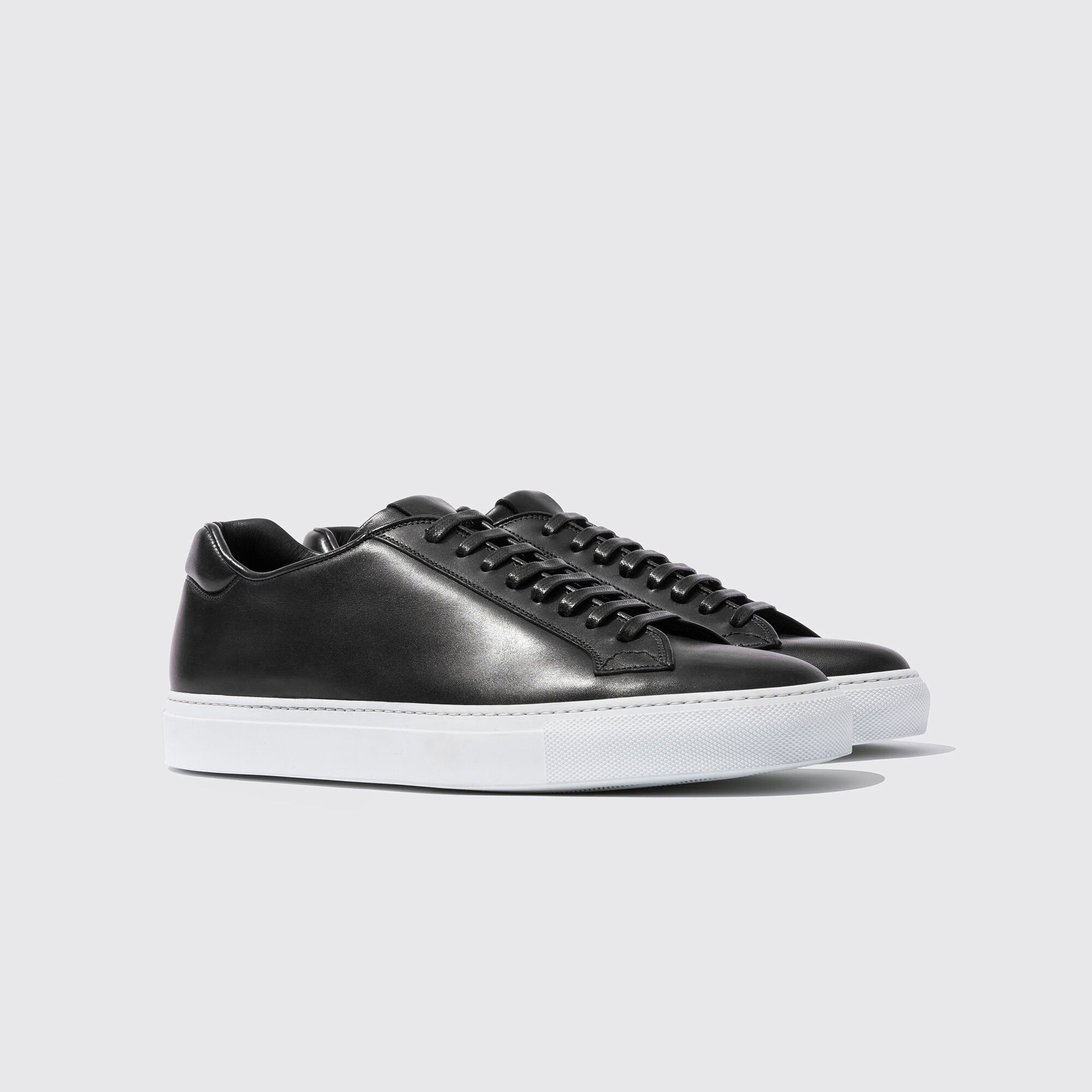 Luxury Edition - Artisian Made Black Italian Leather Logan Lace Up