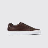 Brown Leather Logan Lace Up Sneakers