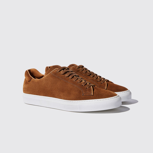 Tan Suede Logan Lace Up Sneakers 