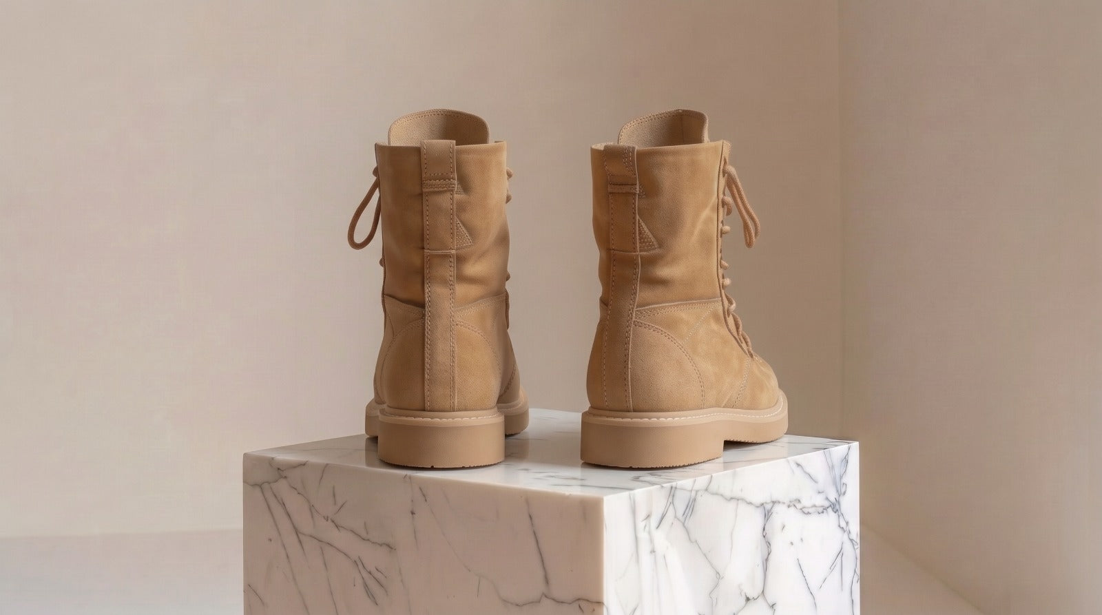 Tan Nubuck Leather Damiano Combat Boot