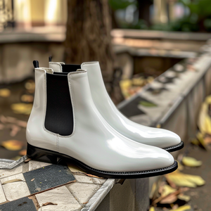 White Michele Chelsea Boot