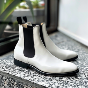 White Menardo Chelsea Boot