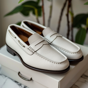 White Narciso Loafers