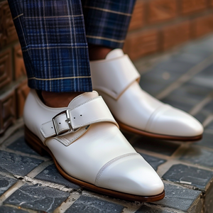 White Oddone Monk Straps