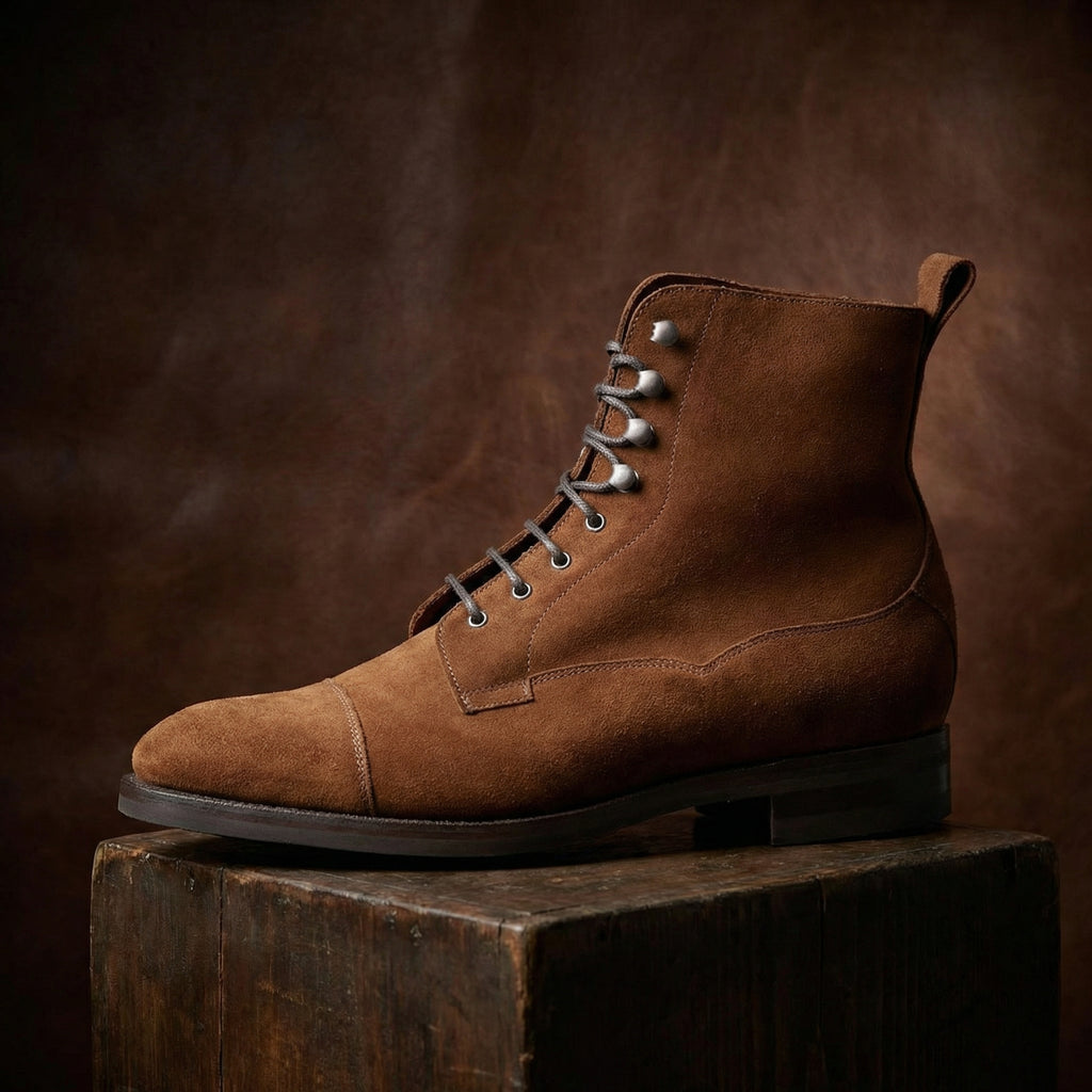 Tan Leather Purley Lace Up Boots