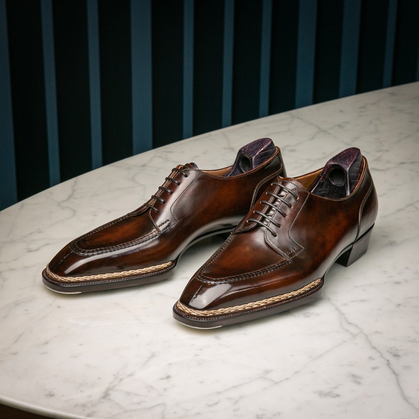 Tan Leather Regal Rhythm Woodford Balmoral Toe Cap Oxfords