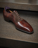 Tan Leather Oxford Opulence Lace Up Shoes - Summer 2024 Collection