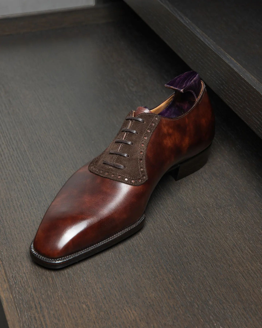 Tan Leather Oxford Opulence Lace Up Shoes - Summer 2024 Collection