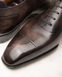 Brown Leather Oxford Suave Step Lace Up Shoes - Summer 2024 Collection