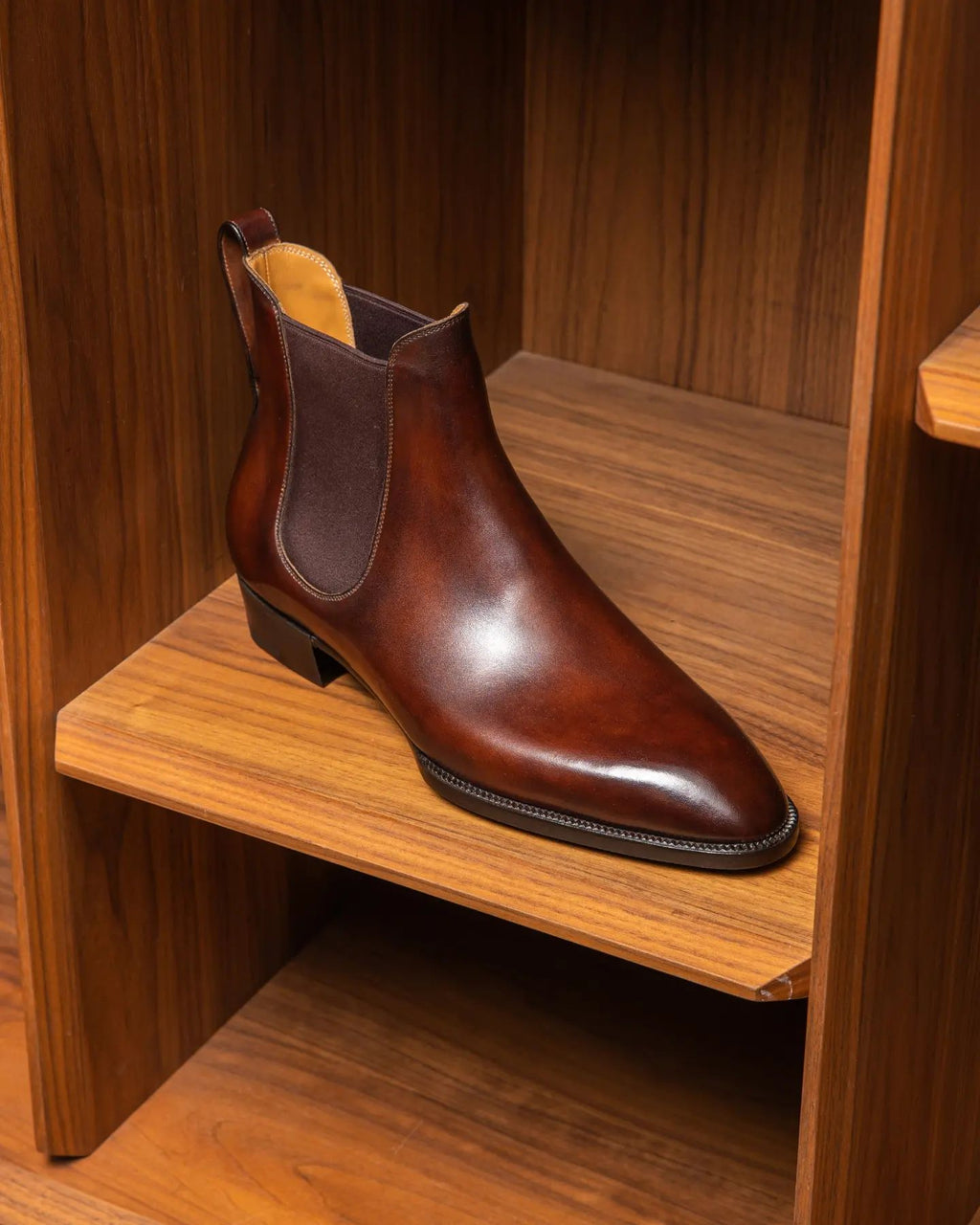 Brown Leather Belgrave Slip-On Chelsea Boots - Summer 2024 Collection