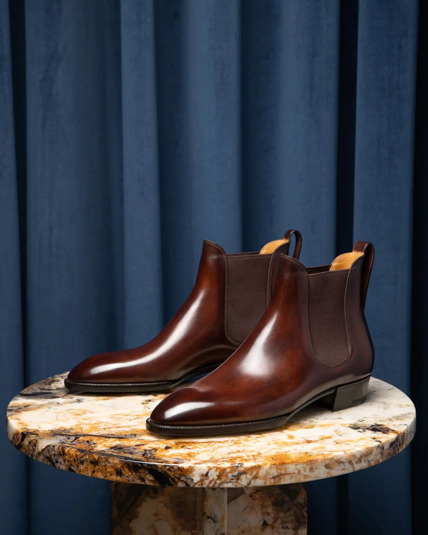Brown Leather Belgrave Slip-On Chelsea Boots - Summer 2024 Collection
