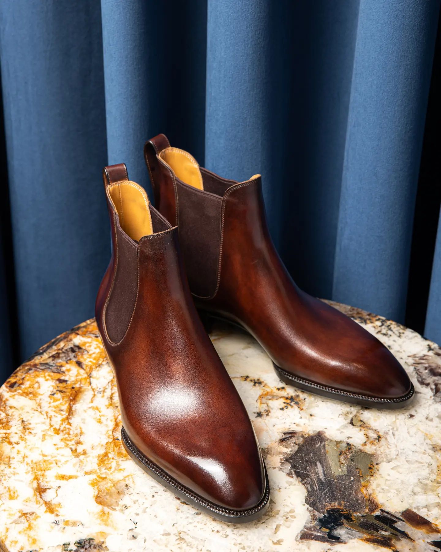 Brown Leather Belgrave Slip-On Chelsea Boots - Summer 2024 Collection