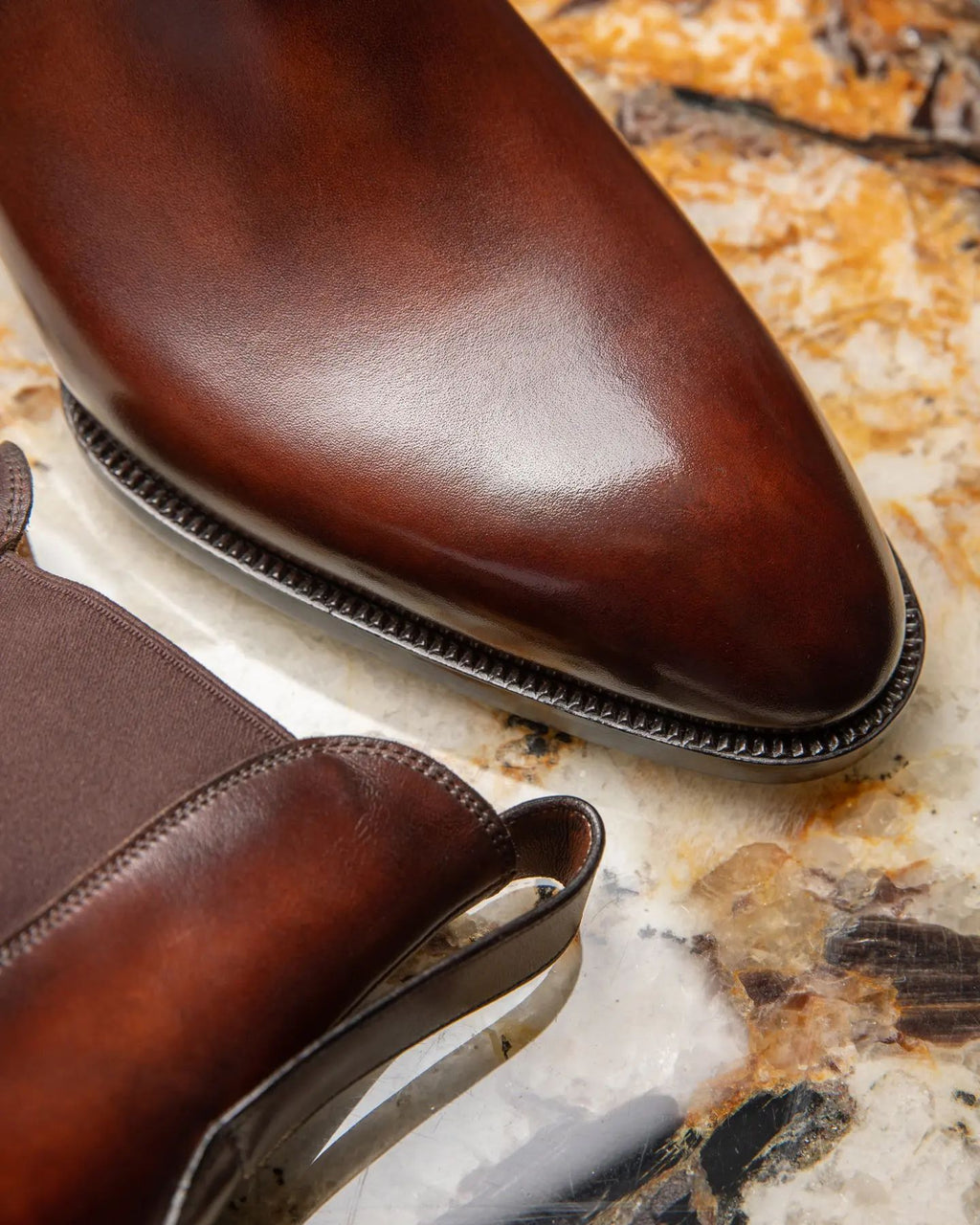 Brown Leather Belgrave Slip-On Chelsea Boots - Summer 2024 Collection