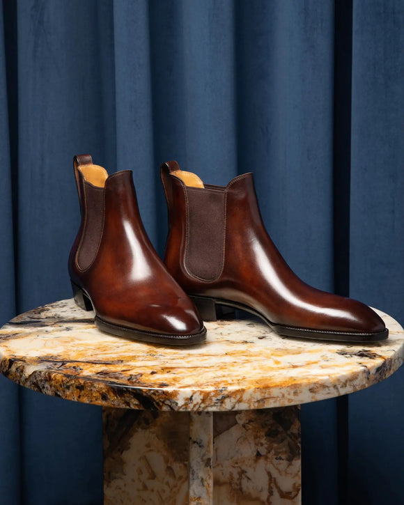 Brown Leather Belgrave Slip-On Chelsea Boots - Summer 2024 Collection