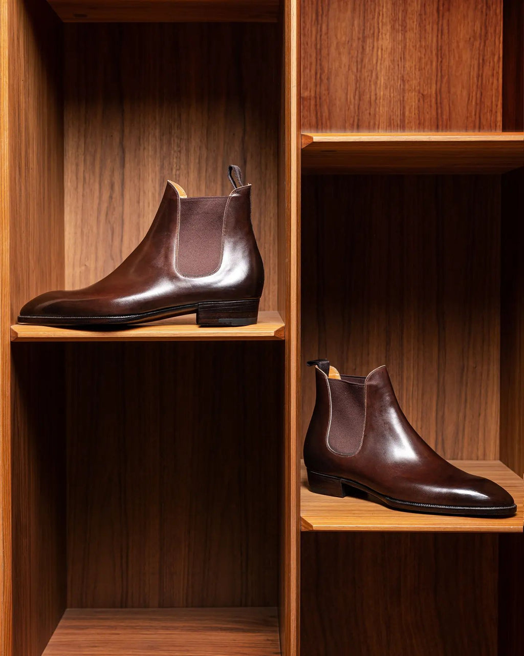 Brown Leather Belgrave Slip-On Chelsea Boots - Summer 2024 Collection