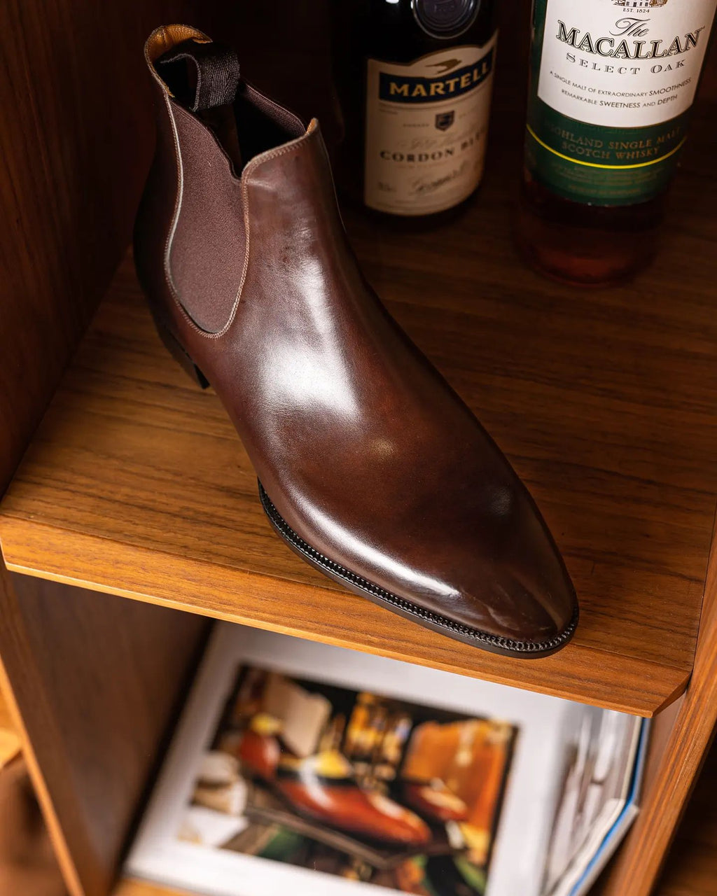 Brown Leather Belgrave Slip-On Chelsea Boots - Summer 2024 Collection