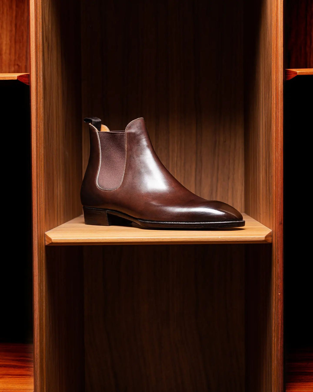 Tan Leather Fenland Slip On Chelsea Boots